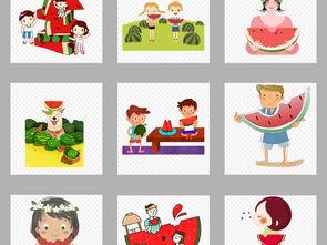 吃瓜绘画模板人物电子,电子生成吃瓜人物，带你领略虚拟世界的趣味风采